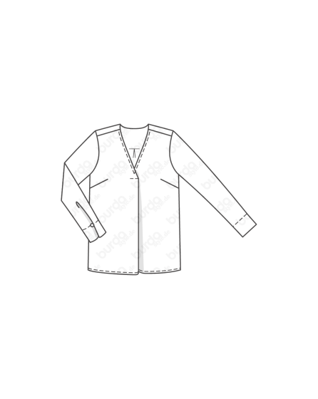 Blouse en satin n°106 | Burda Style 12/18