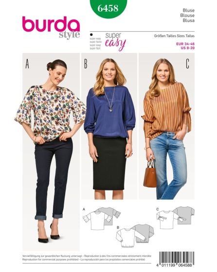 Blouse sans fermeture n°6458