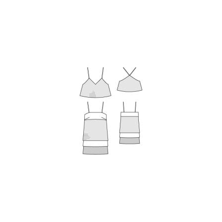 Robe rétro avec top n°118 de Burda Style Octobre 2014
