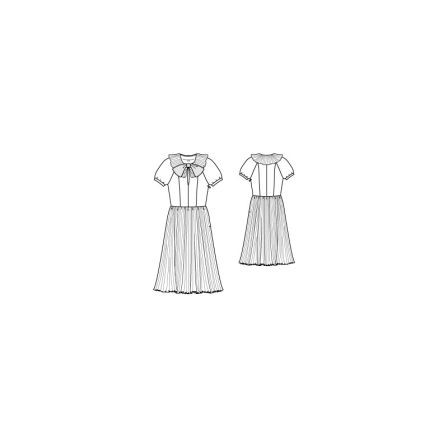 Robe de cocktail Ginger Rogers n°118 de Burda Style Novembre 2014