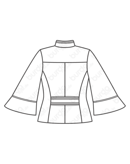 Veste d'uniforme n°118 de Burda Style Décembre 2017
