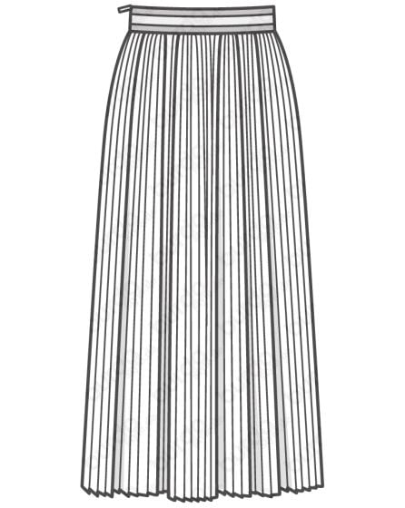 Jupe plissée n°118 de Burda Style Août 2017