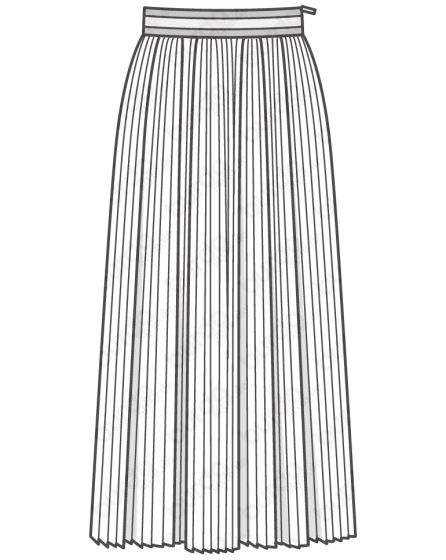 Jupe plissée n°118 de Burda Style Août 2017