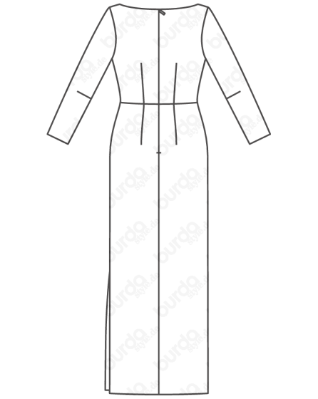 Robe du soir n°119 de Burda Style Décembre 2017