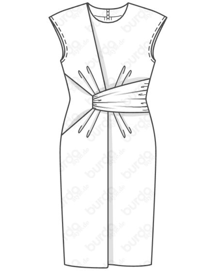 Robe n°119 de Burda Style Août 2017