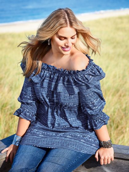 Blouse, robe n°119 de Burda Style Février 2017