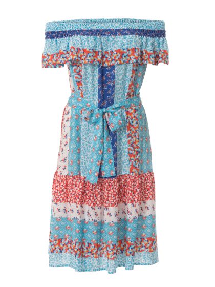 Robe épaules nues n°119 de Burda Style Mars 2017