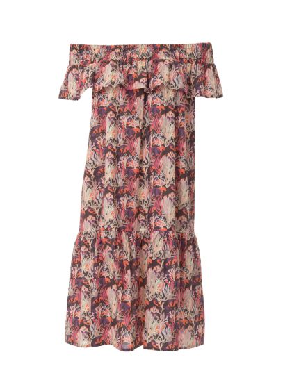 Robe épaules nues n°119 de Burda Style Mars 2017