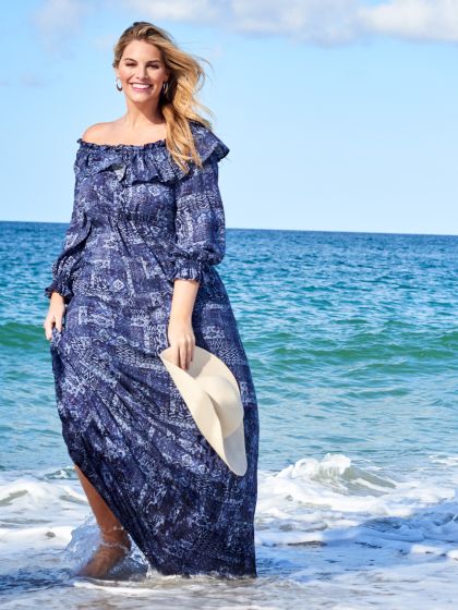 Blouse, robe n°119 de Burda Style Février 2017