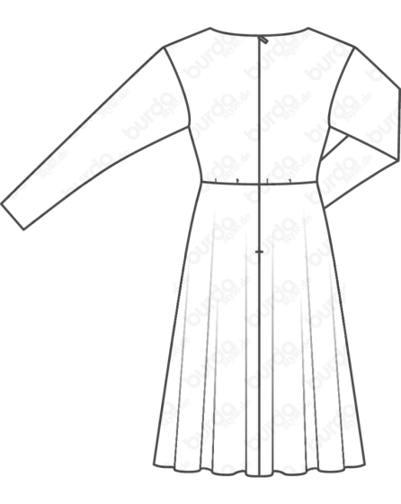 Robe n°120 de Burda Style Décembre 2017