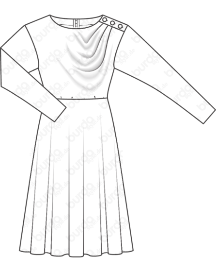Robe n°120 de Burda Style Décembre 2017