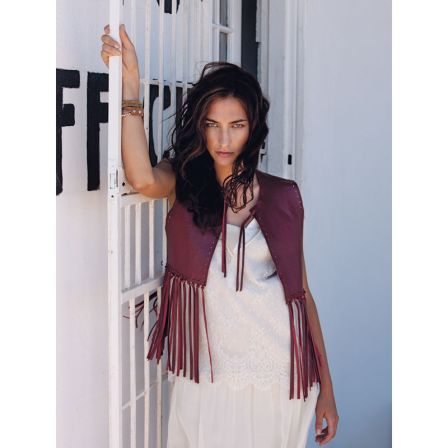 Gilet de cuir n°120 de Burda Style Juin 2012