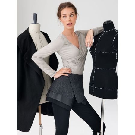 Surjupe ou cacheur n°120 de Burda Style Octobre 2012