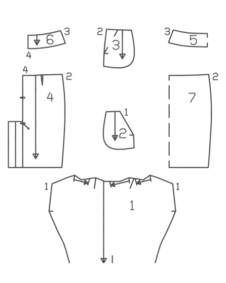 Jupe n°121 de Burda Style Décembre 2017