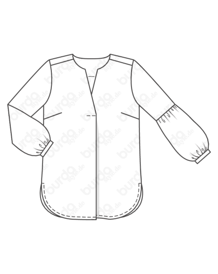 Blouse n°121 de Burda Style Février 2019