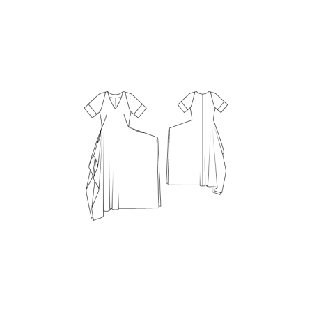 Robe Maxi n°122 de Burda Style Mars 2015
