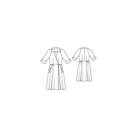 Robe cache-cœur n°122 de Burda Style Avril 2015