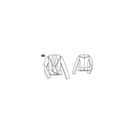 Veste à volants n°122 de Burda Style Octobre 2014
