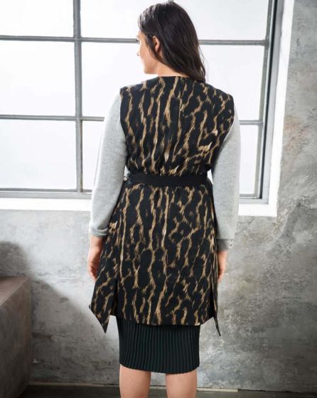 Gilets long n°122 de Burda Style Août 2017