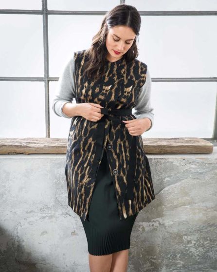 Gilets long n°122 de Burda Style Août 2017