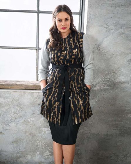Gilets long n°122 de Burda Style Août 2017