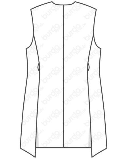 Gilets long n°122 de Burda Style Août 2017
