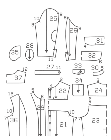Blousons pour homme n°122 de Burda Style Décembre 2017