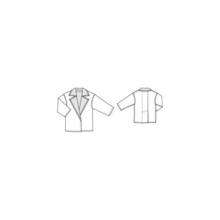 Veste double face matelassée n°122 de Burda Style Février 2015