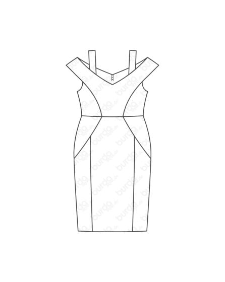 Robe fourreau n°123 de Burda Style Avril 2017