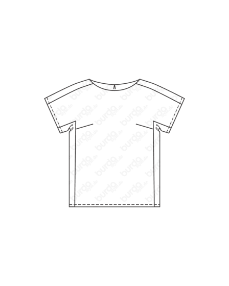T-shirts n°123 de Burda Style Juin 2017