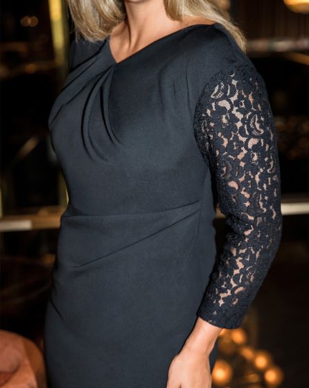 Robe longue n°124 de Burda Style Décembre 2017
