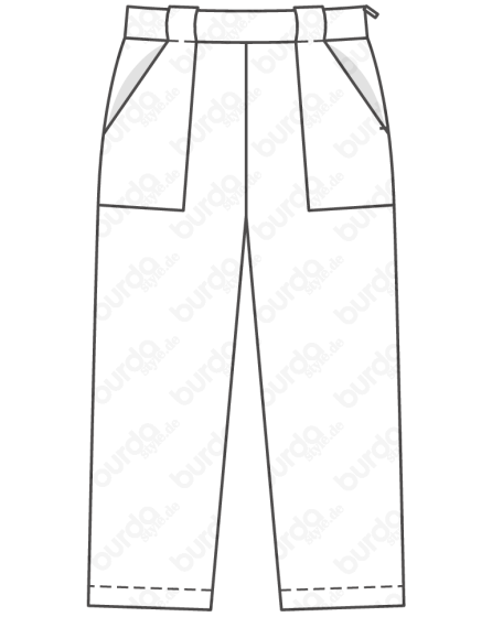 Pantalon n°124 de Burda Style Février 2019