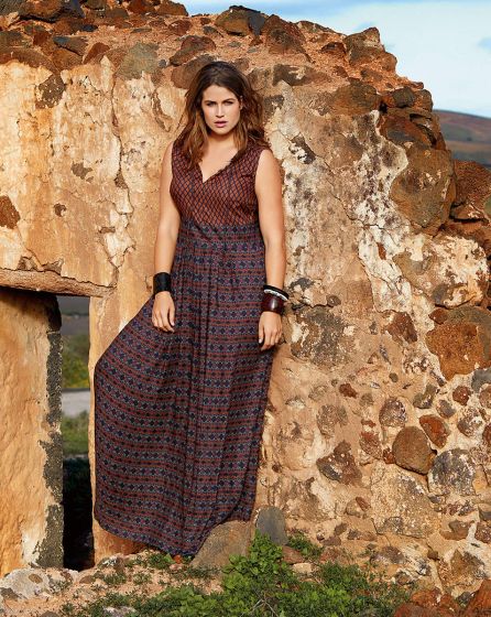 Robe longue n°124 de Burda Style Mai 2017