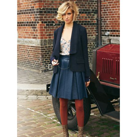 Jupe en cuir n°124