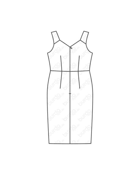 Robe drapée n°124 de Burda Style Juillet 2017