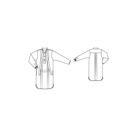 Robe à lavallière n°125 de Burda Style Janvier 2015