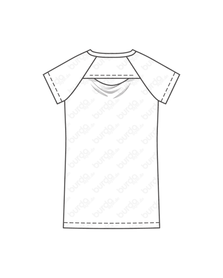 Robe t-shirt n°125 de Burda Style Juin 2017
