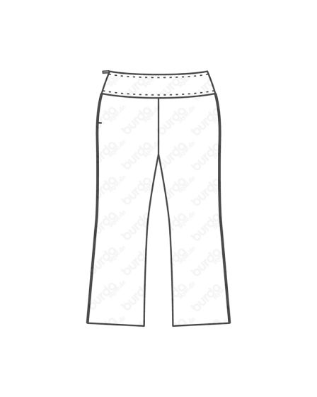 Pantalon 7/8e n°125 de Burda Style Juillet 2017