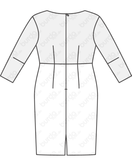 Robe de cocktail n°125 de Burda Style Décembre 2017