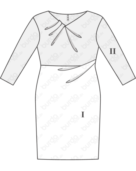 Robe de cocktail n°125 de Burda Style Décembre 2017