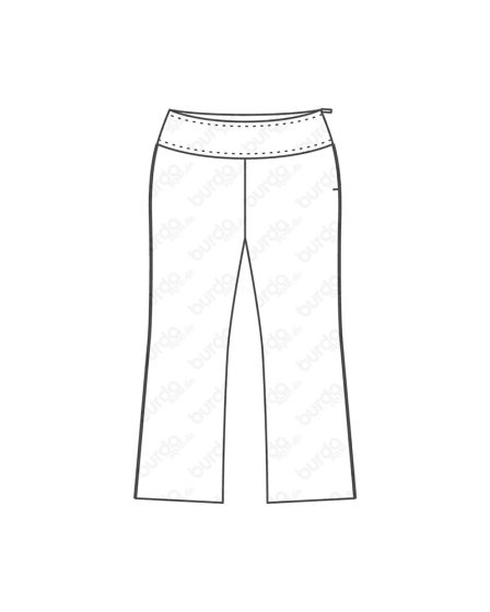 Pantalon 7/8e n°125 de Burda Style Juillet 2017