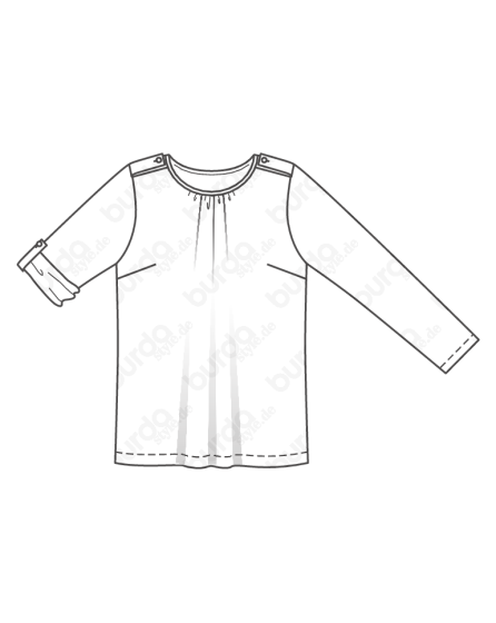 T-shirt n°125 de Burda Style Février 2019