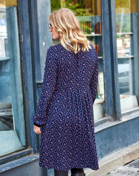 Robe à jabot n°126 de Burda Style Novembre 2017