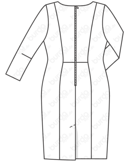 Robe n°126 de Burda Style Octobre 2017