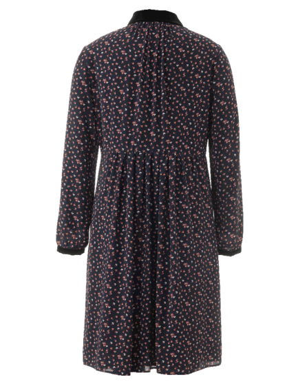 Robe à jabot n°126 de Burda Style Novembre 2017