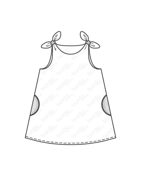 Robes pour fillette n°126 de Burda Style Juillet 2017