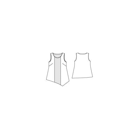 Top à pointe n°127 de Burda Style Janvier 2015