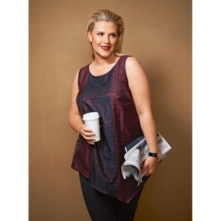 Top à pointe n°127 de Burda Style Janvier 2015