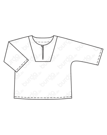 Liquette pour enfant n°127 de Burda Style Février 2019