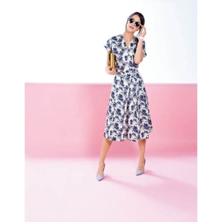Robe croisée n°127 de Burda Style Mars 2015